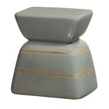 SIDE TABLE GREY BLUE CERAMICS